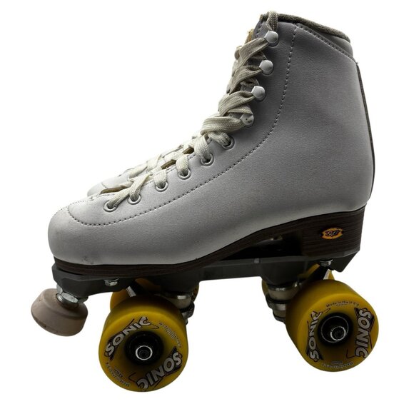 Sure-Grip International Roller Skates Women Size 5 White Sonic Wheels EUC - Picture 2 of 12